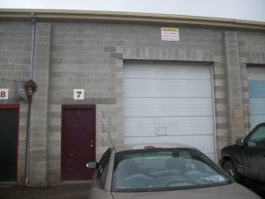 This is the front of our warehouse space.